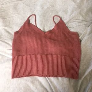 Pink Knit tank top